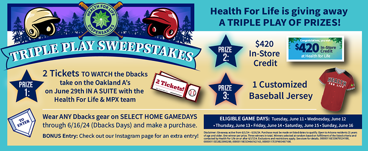Triple Play Sweepstakes at Health For Life