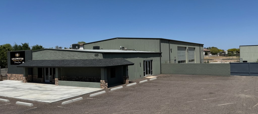 Exterior of Goldwater Brewing Co.'s Gilbert facility.