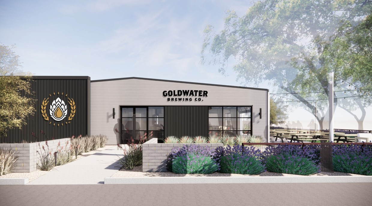 Rendering of Goldwater Brewing Co. in Gilbert.