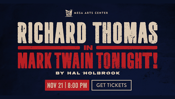 Win Tickets to Richard Thomas in “Mark Twain Tonight”