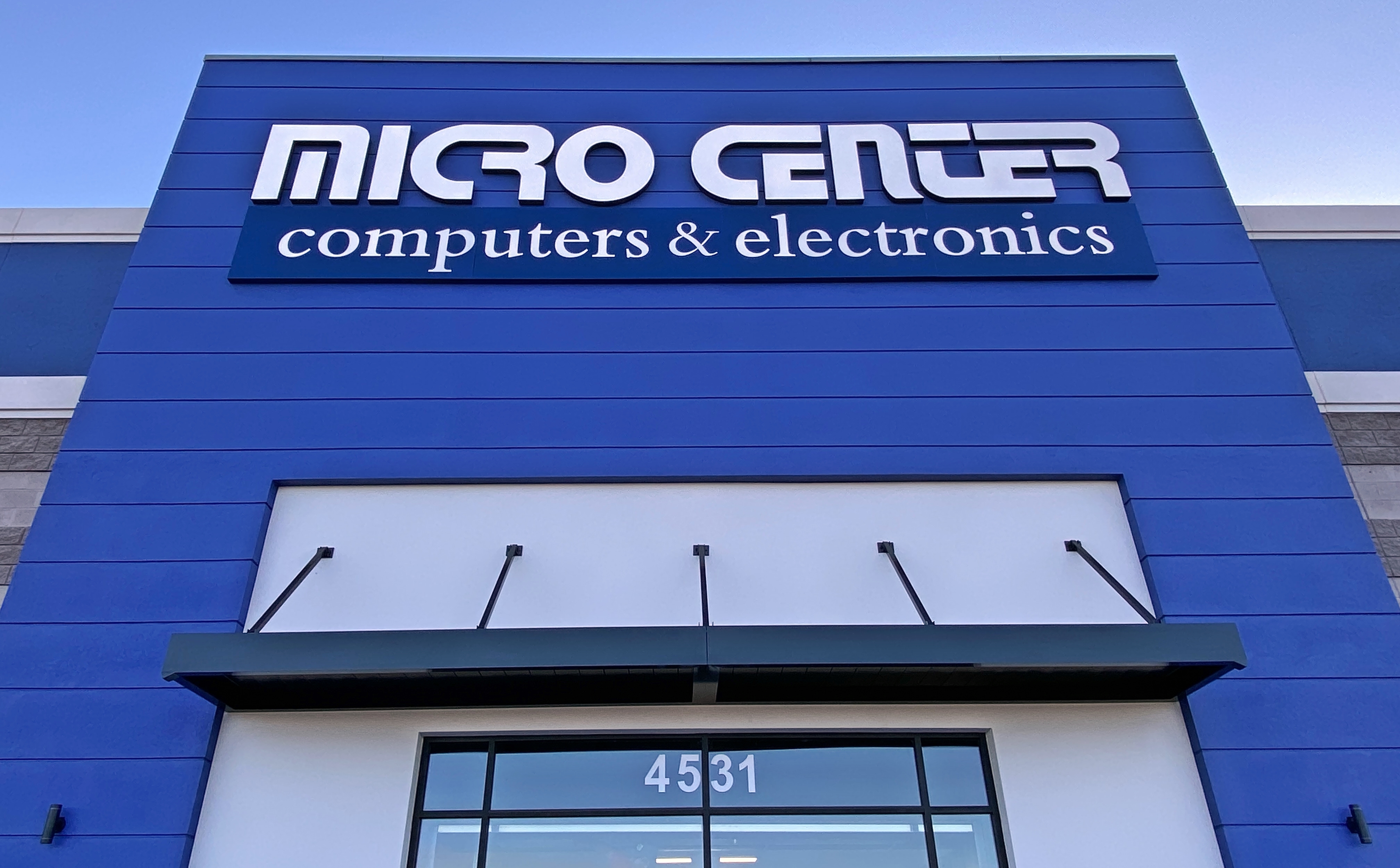 The exterior of a tech store. Micro Center Phoenix opening is on Nov. 7.