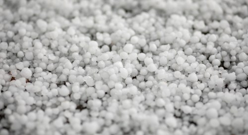 Video: Epic hail storm blankets Valley in ice