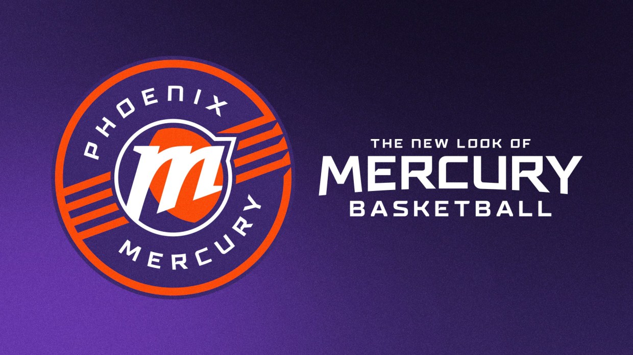 See new Phoenix Mercury logo during Friday night drone show