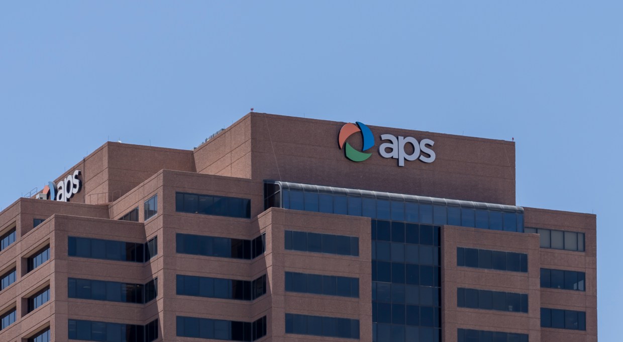 the exterior of the APS building in Phoenix