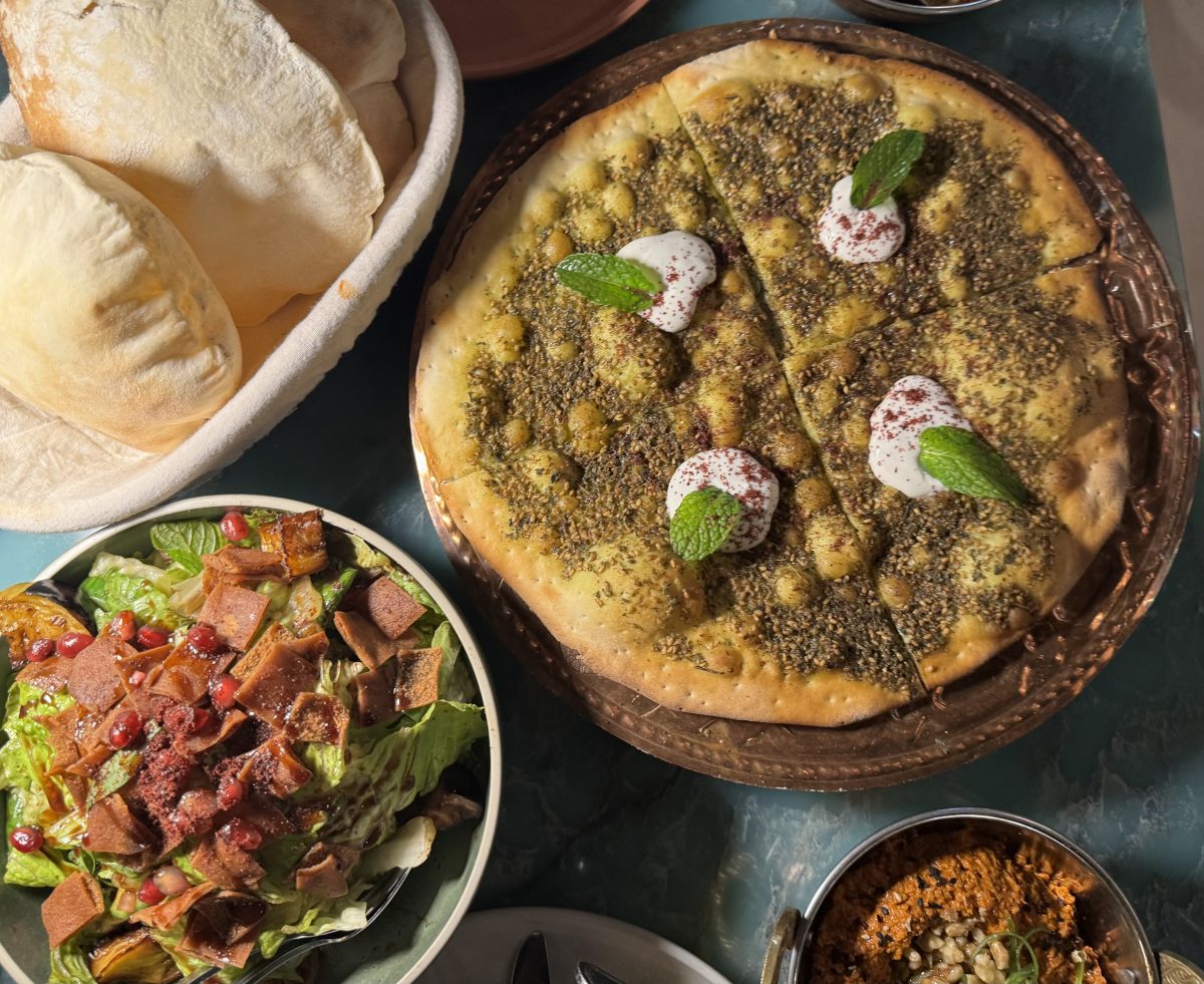 A table full of mezze
