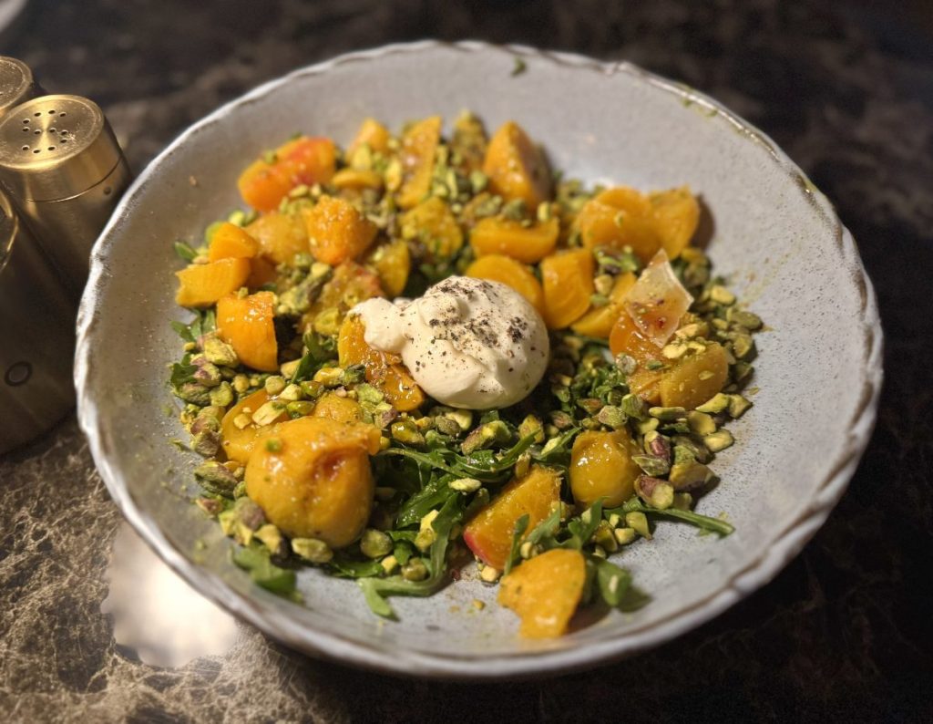 A golden beet salad from Wolf by Vanderpump in Scottsdale.