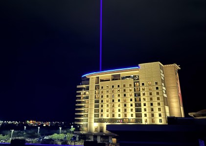 What’s that blue light in the Phoenix sky?