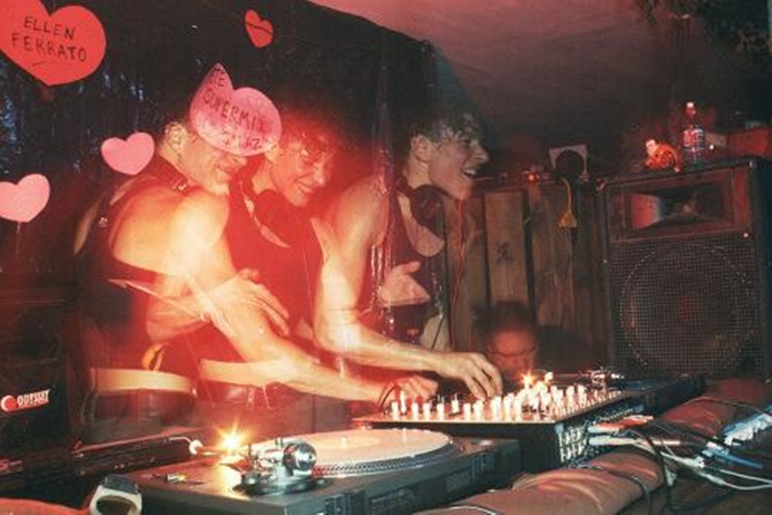 DJ Ellen Ferrato performs at RedMonkey in February 1999
