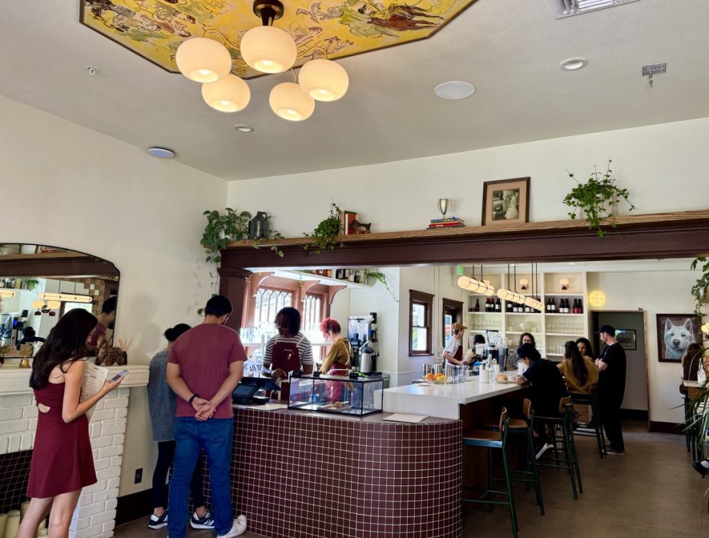 A view of the service counter and bar at Matilda's, an all-day cafe in downtown Phoenix.