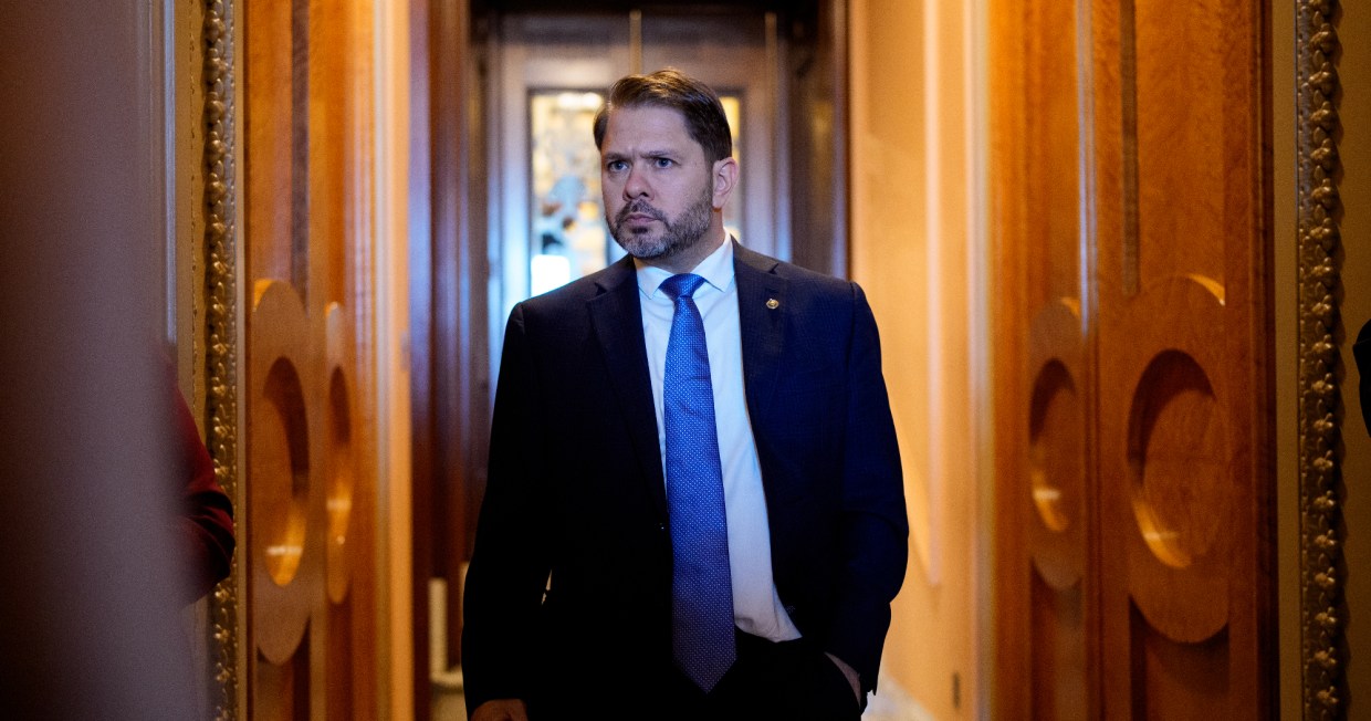 ruben gallego in a hallway