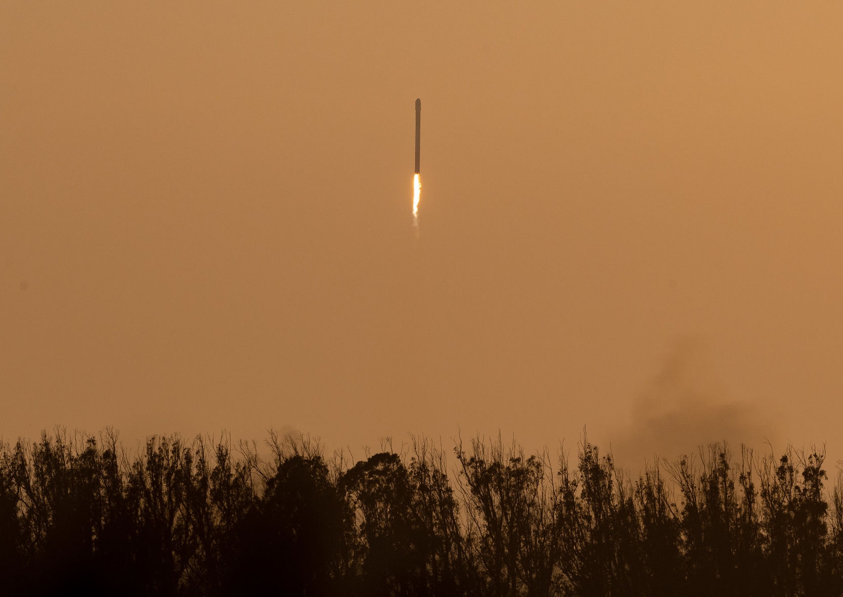 Firefly Alpha rocket launching from Vandenberg Space Force Base in California during a 2021 mission.