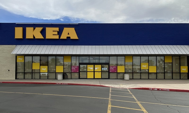 An exterior photo of the new IKEA store at Cactus Road and Tatum Boulevard in Phoenix.
