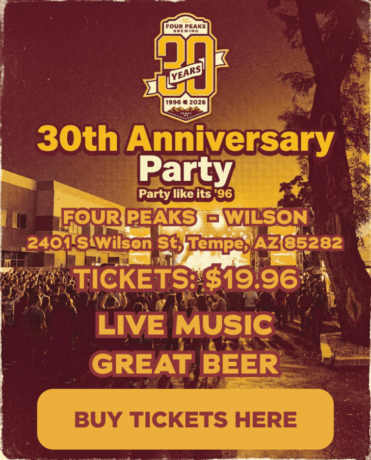 Cheers to 30 Years! You’re Invited to Four Peaks' Anniversary April 4