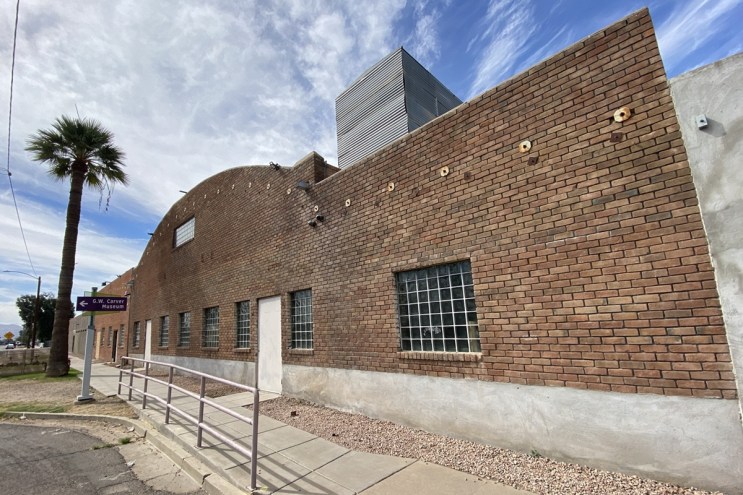 The exterior of Warehouse215, an event venue in downtown Phoenix.