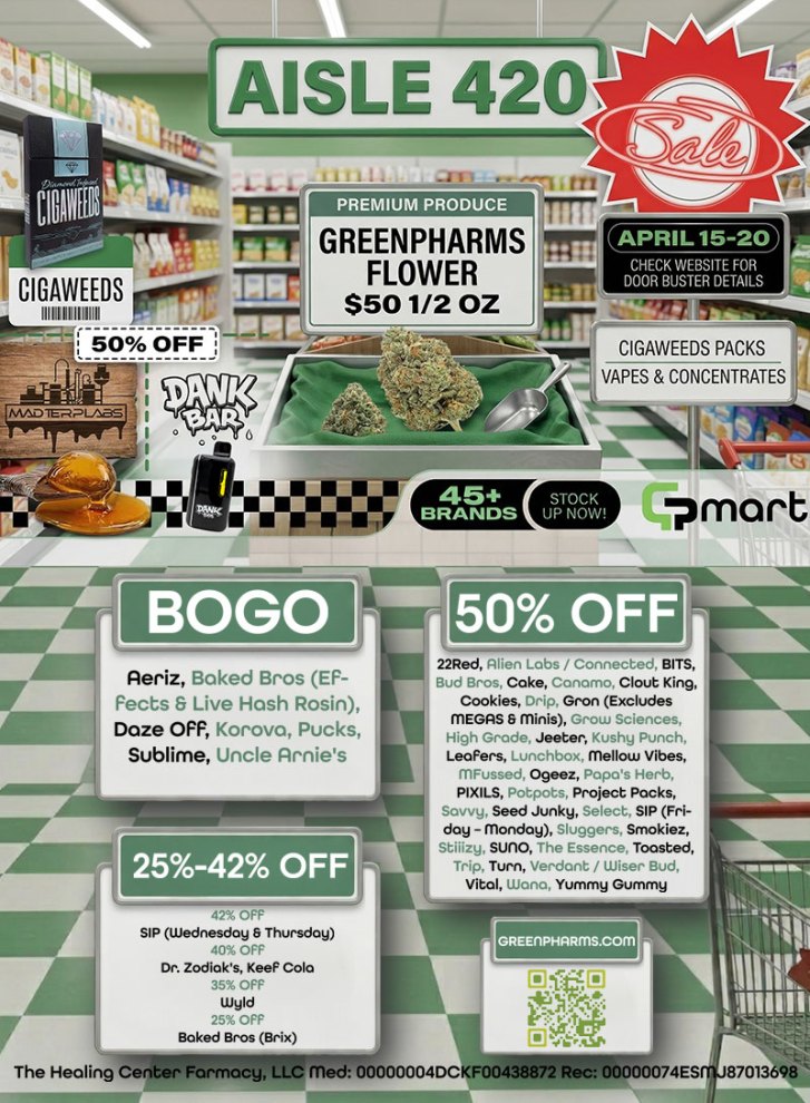 Stock the Pantry: 4/20 Deals at GreenPharms! 🧺