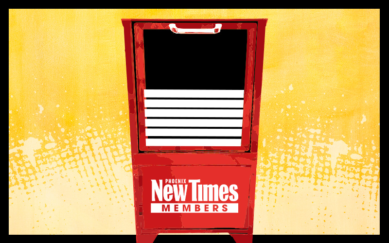 an illustration of the signature red New Times newspaper box