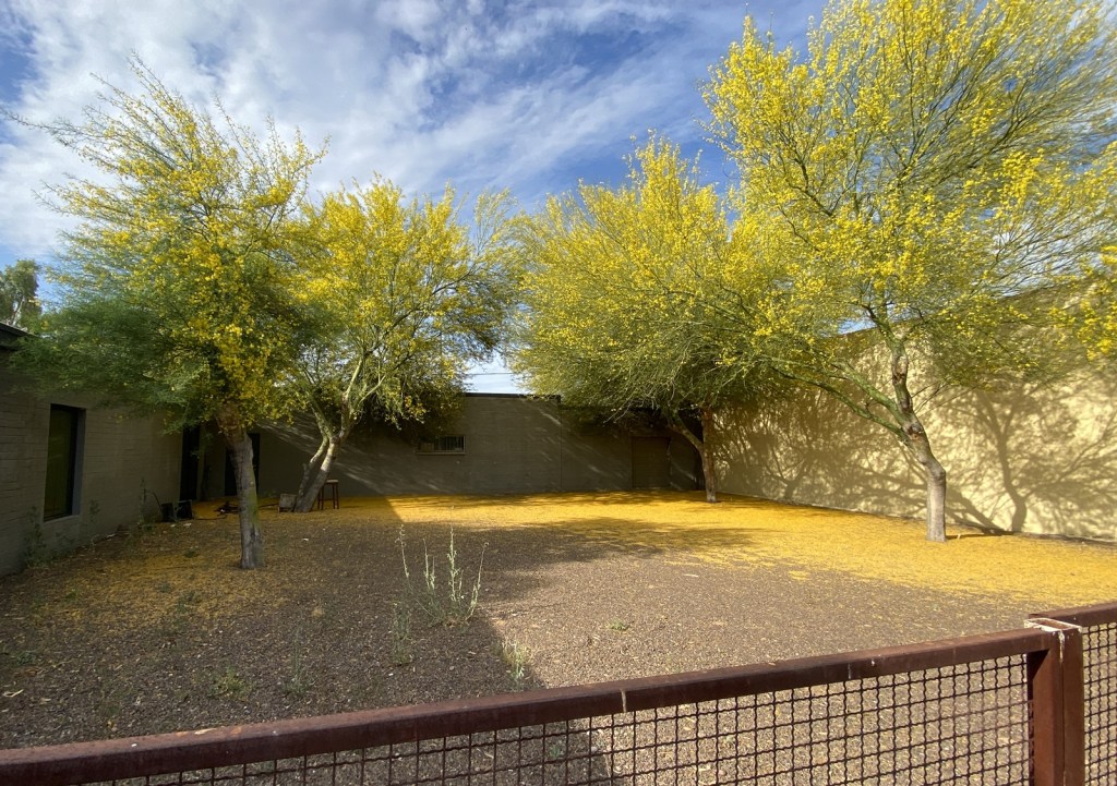Courtyard area outside Barracks Bar’s future Phoenix location that will be converted into an outdoor patio in the Melrose District