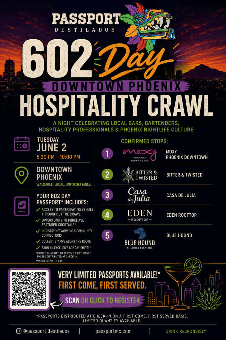 Lock in your tickets for the 602 Day Hospitality Crawl!