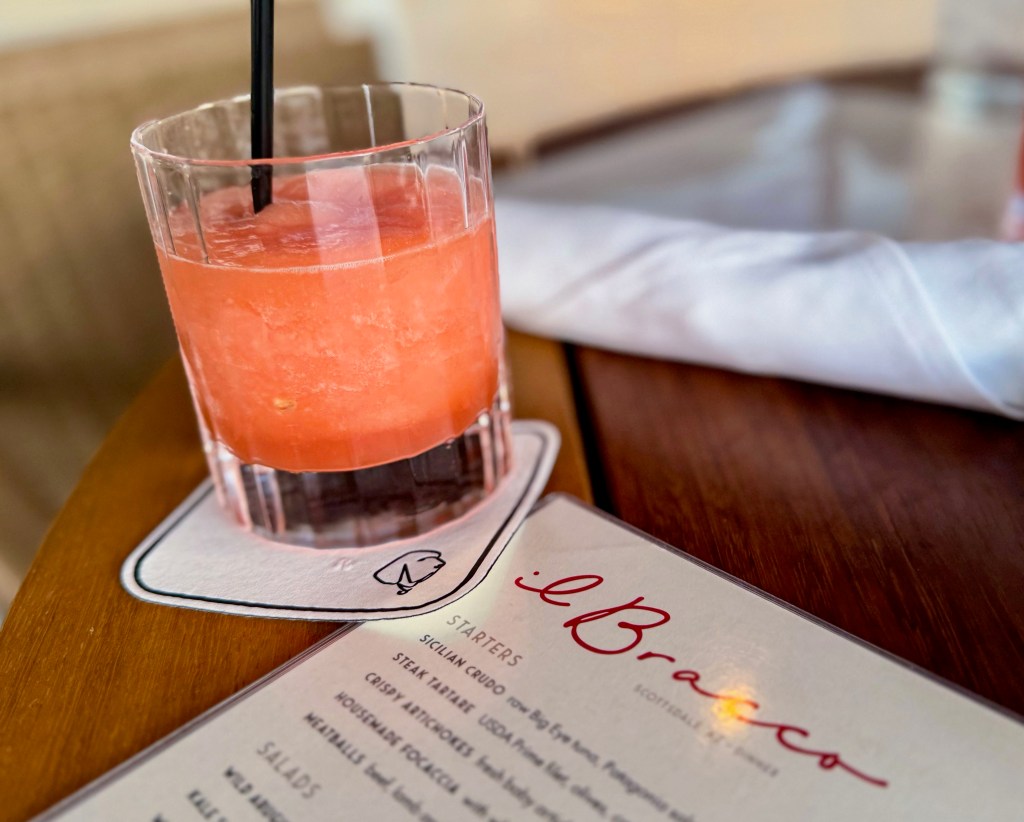 A frozen cocktail from il Bracco.