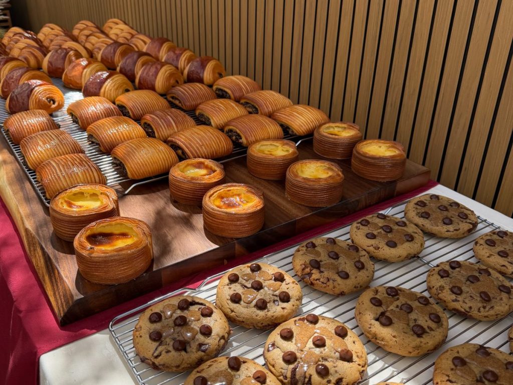 A spread of pastries from Sablé Boulangerie.
