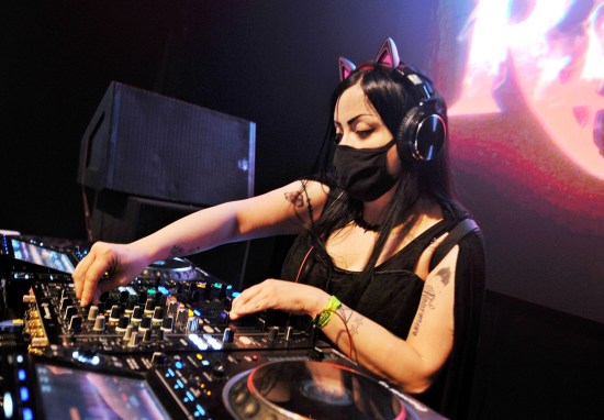Blade Rave Unleashes Vampire Vibes at Walter Studios in Phoenix 12 DJ Nekomancer in the mix at the Blade Rave in Phoenix.