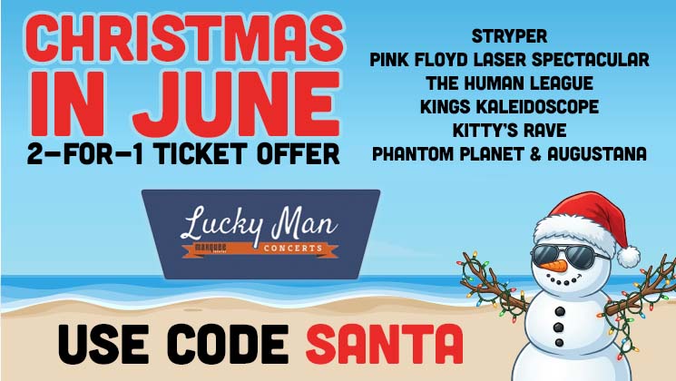 Xmas in June: Win a Pair of Tickets to Luckyman Concerts!