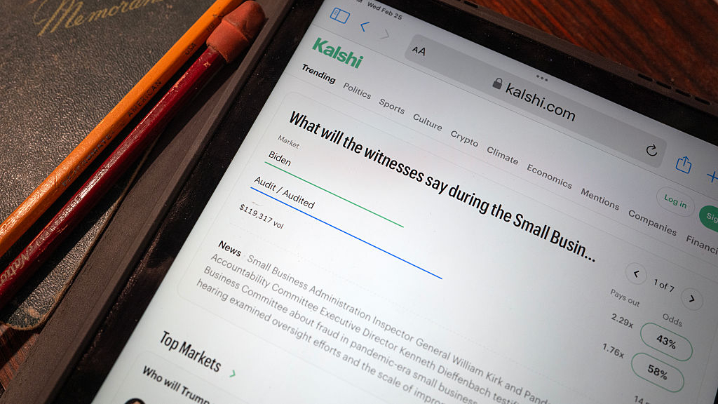 a kalshi app screen asking what witnesses will say during a hearing