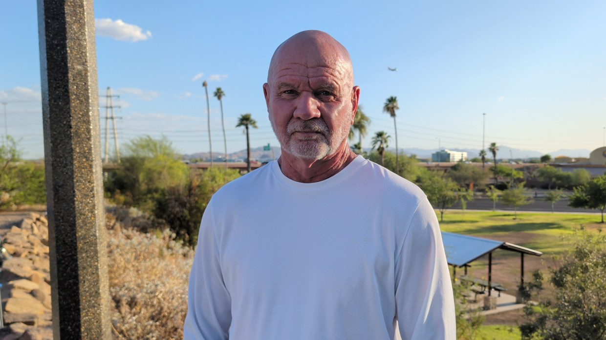 ron tapscott in a sunny park