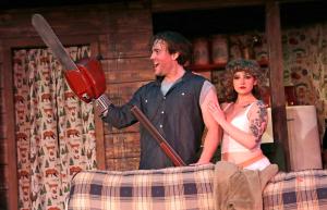 Grant West and Daisha Hill perform a scene from Fountain Hills Theater's production of "Evil Dead: The Musical."