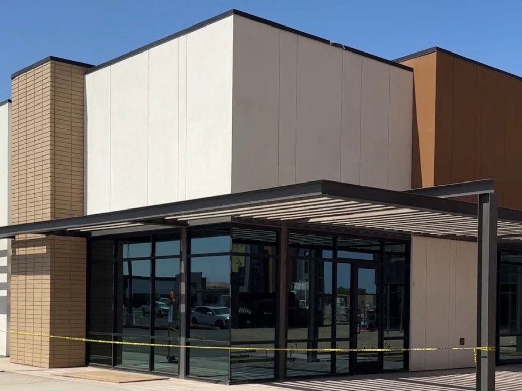 The exterior view of a building under construction in Gilbert.