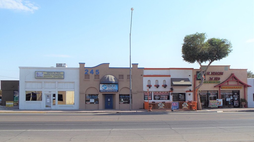 storefronts in downtown somerton, arizona