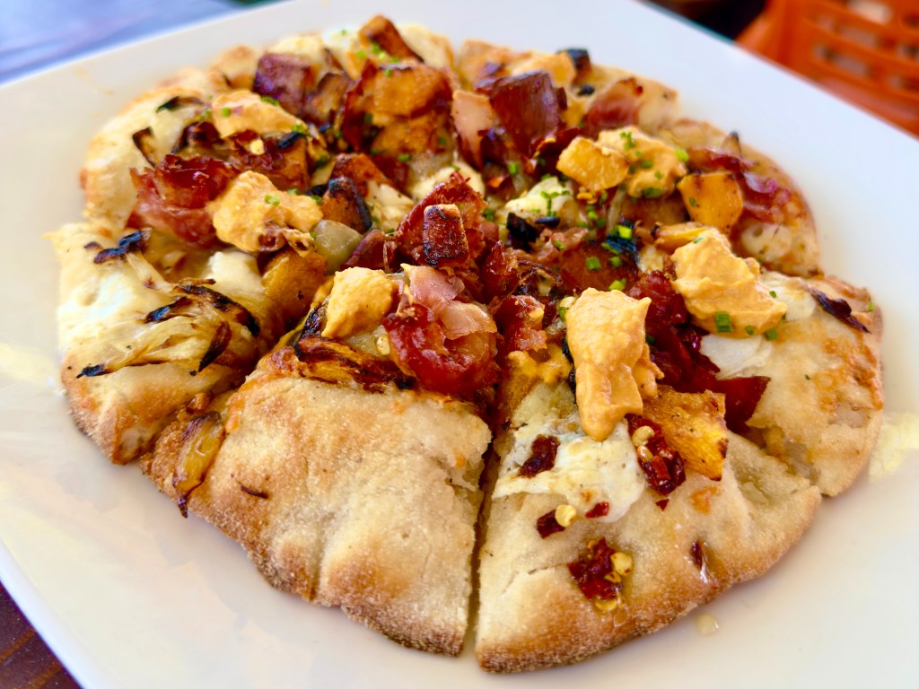 The Pumpkin Prosciutto Flatbread from 32 Shea.