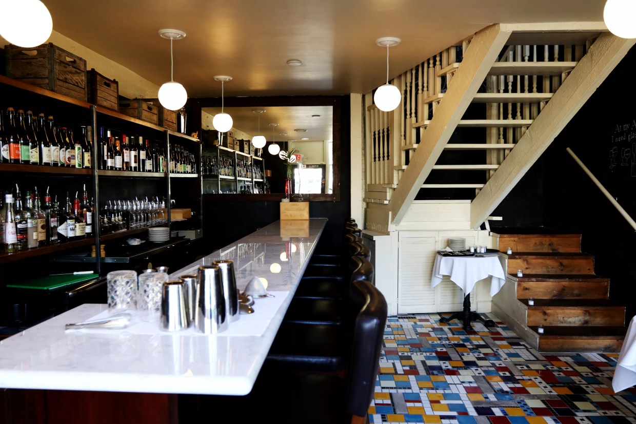 The Tile Floor Starts a Conversation at the New FnB Bar in Scottsdale