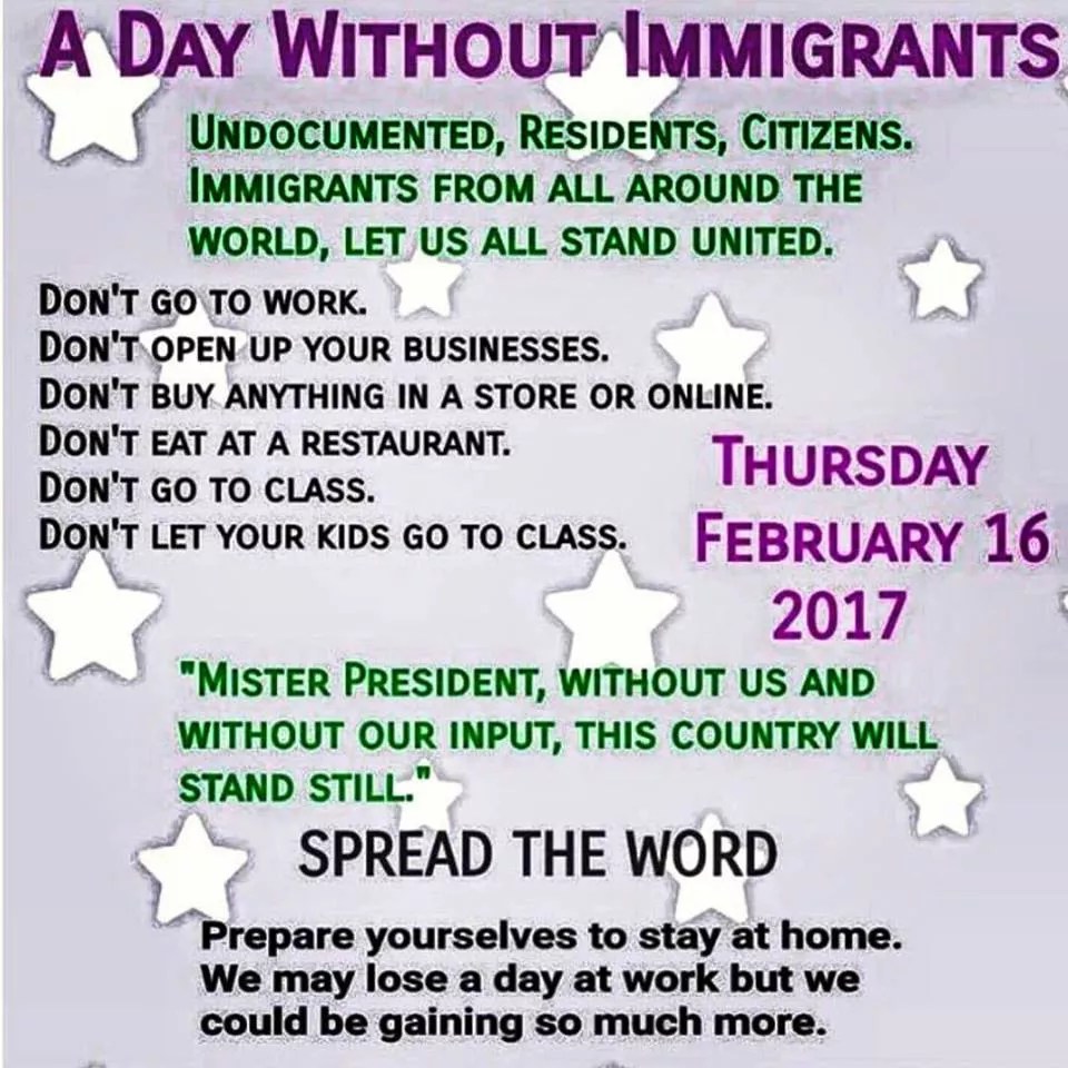 Phoenix Restaurants Participating in Day Without Immigrants Protest Today
