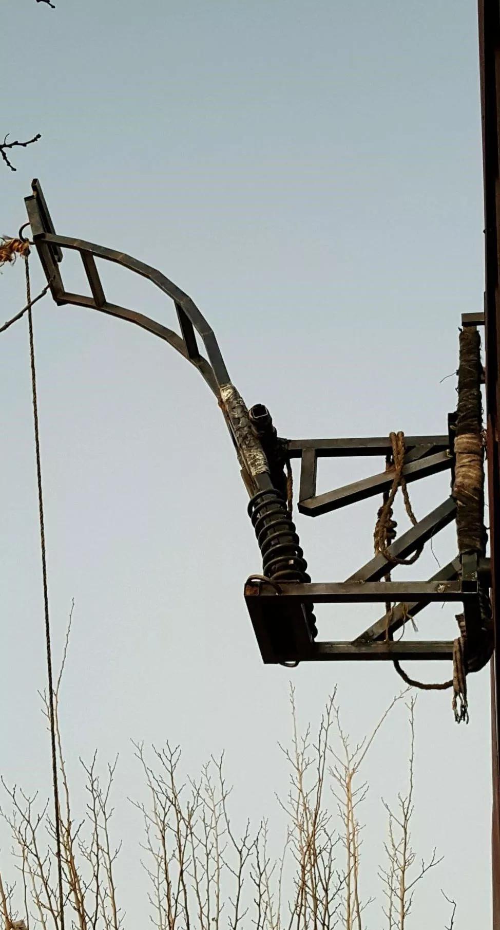 A Really High Border Wall: Smugglers Used It as Mount for Marijuana Catapult