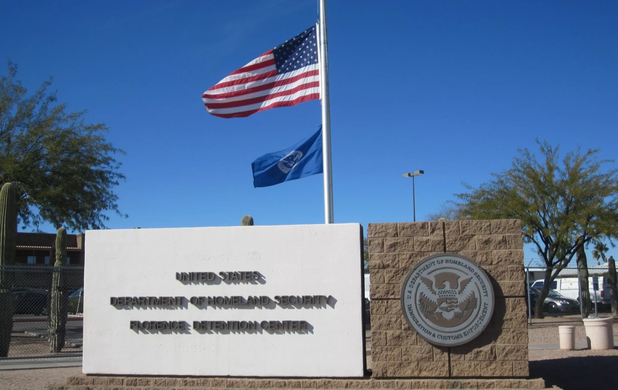 The Department of Homeland Security's detention center in Florence.