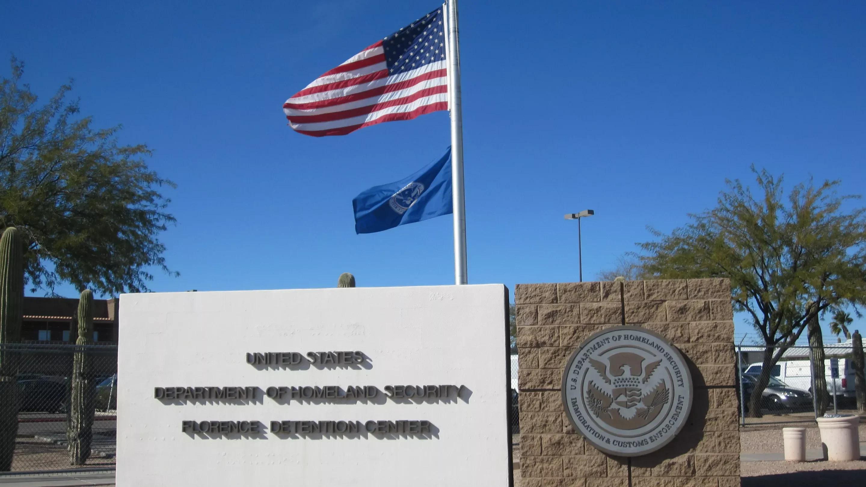 The Department of Homeland Security's detention center in Florence.