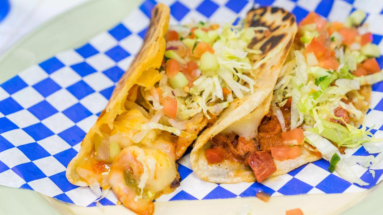 Taco Summer: Cheesy, Bacon-Studded Gobernador Shrimp Tacos