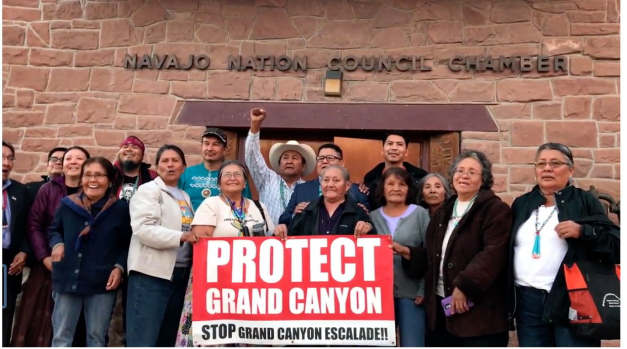 Watch: Grand Canyon Escalade Developer Gives Navajo Nation the Bird