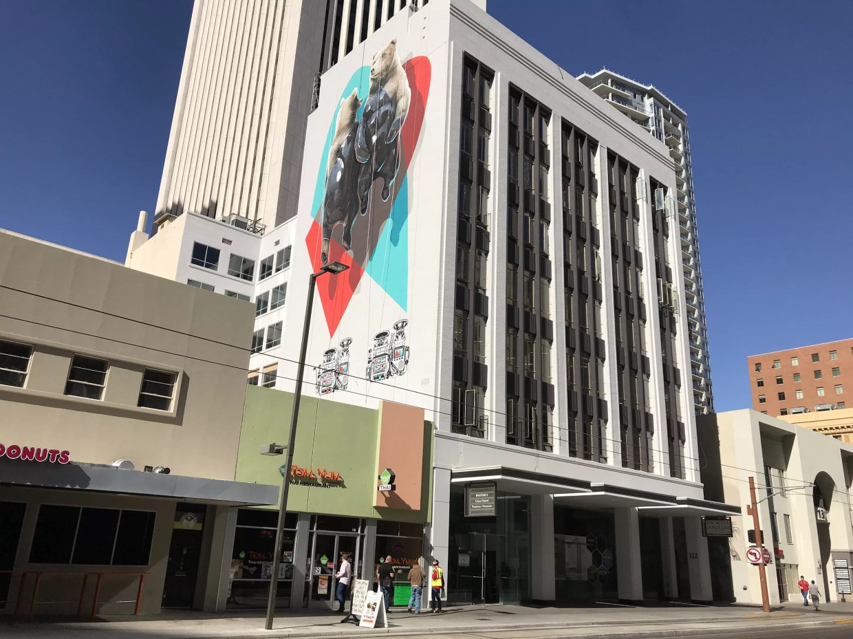 Here’s the Story Behind Nevercrew’s Bear Mural in Downtown Phoenix