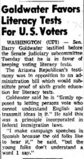 Racist History 101: When Arizona Blocked Spanish Speakers From Voting