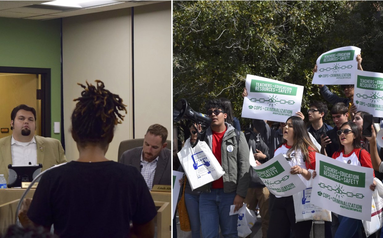 Activists Press Phoenix High School District to Eliminate Armed Personnel