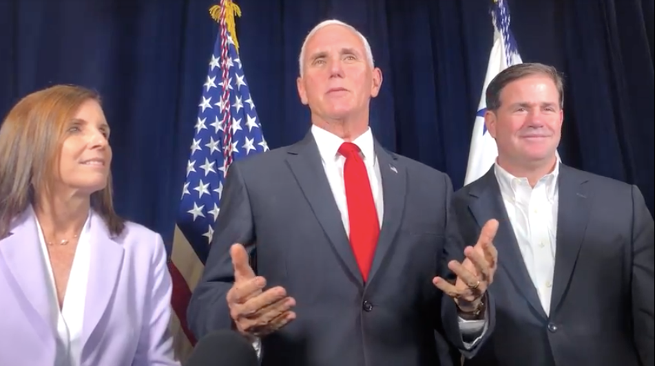 Mike Pence Courts Support From Arizona’s Latino Community Amid Impeachment Probe