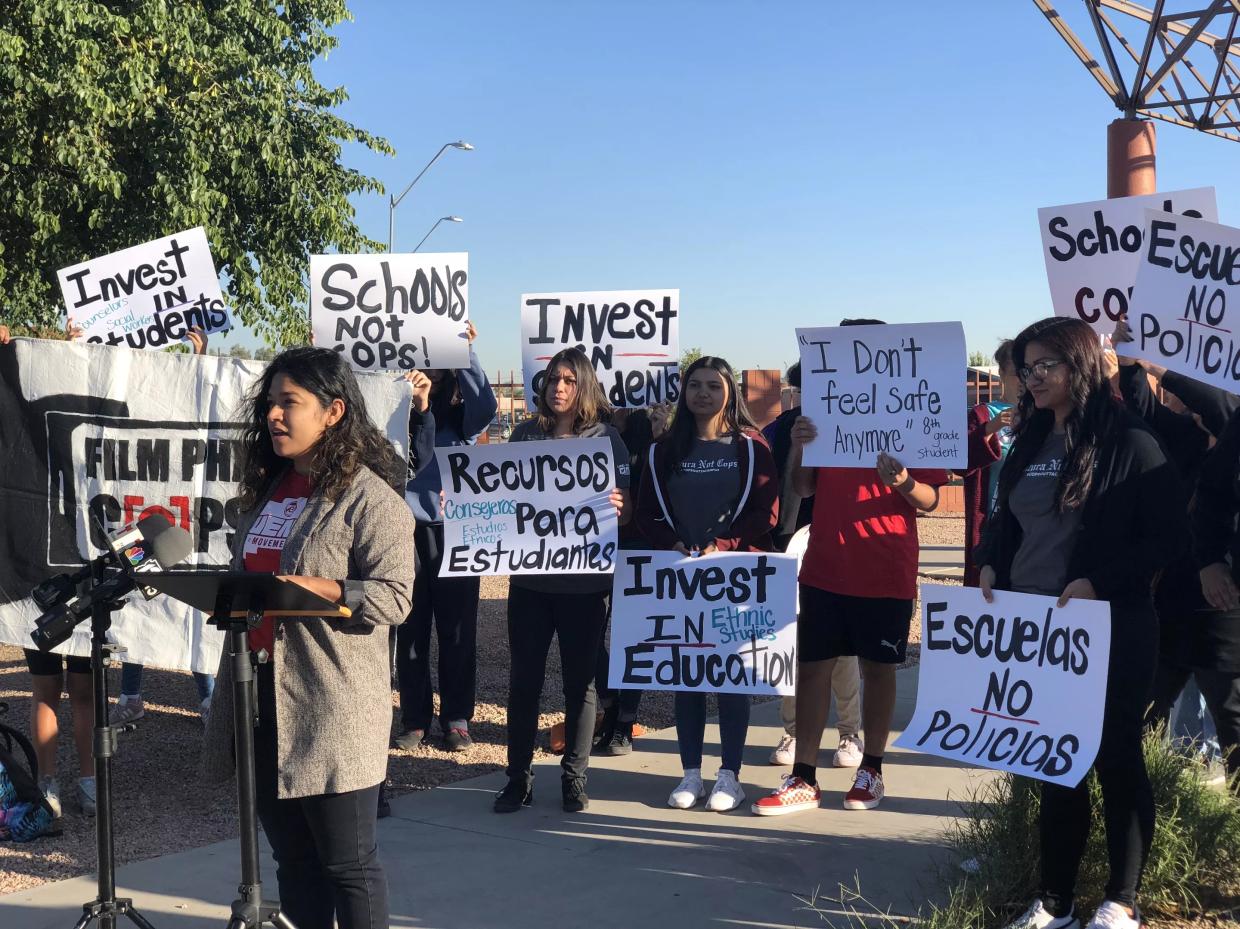 Phoenix School Investigating Officer’s Use of Pepper Spray, Handcuffs on Students