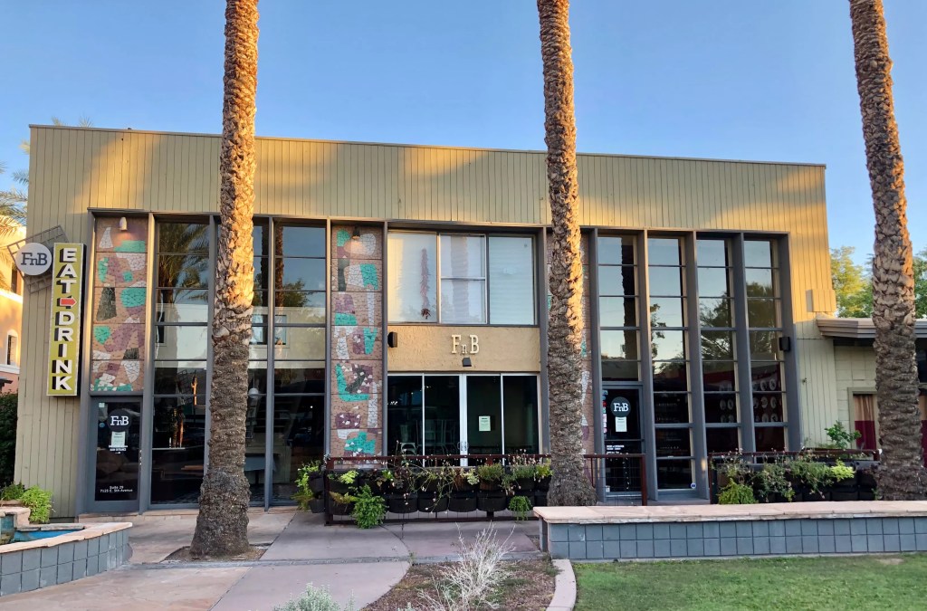 FnB restaurant exterior.