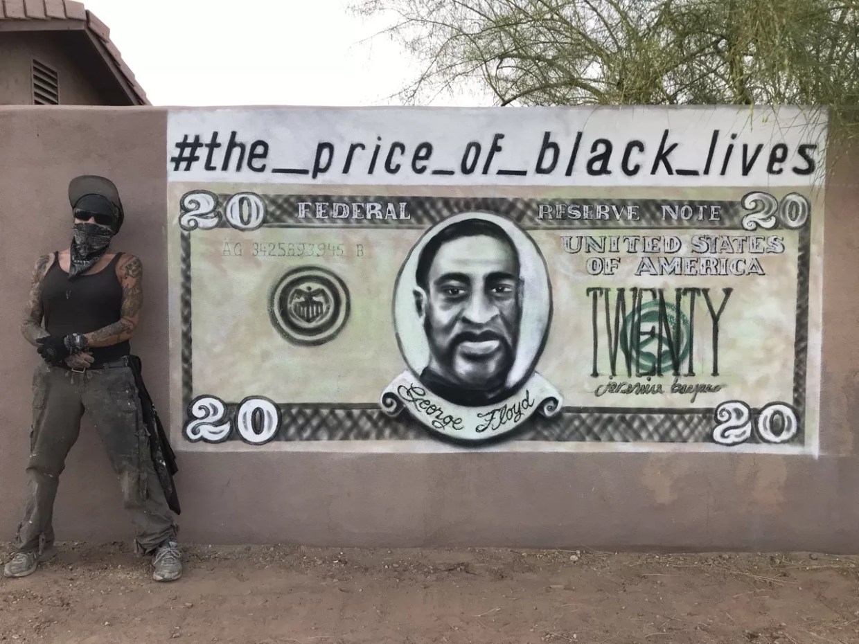 Phoenix Artists Create Murals to Highlight Issue of Police Brutality