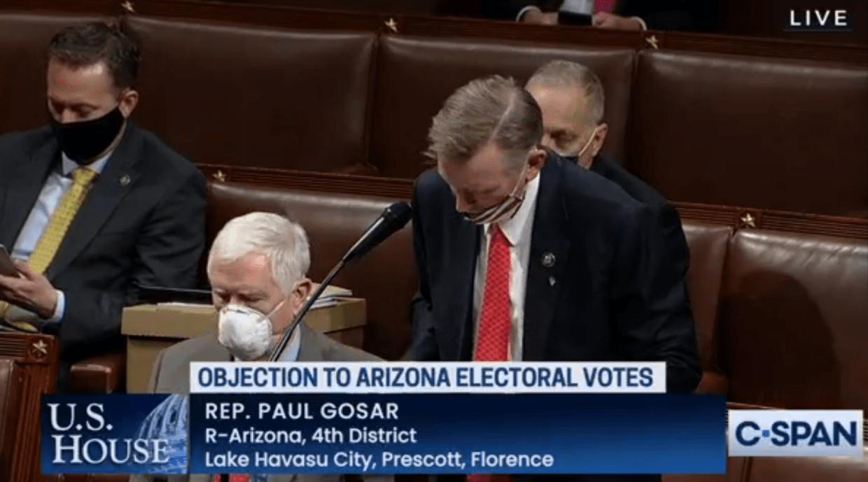 Most Arizona Congressional Republicans Voted to Overturn State’s Election Results
