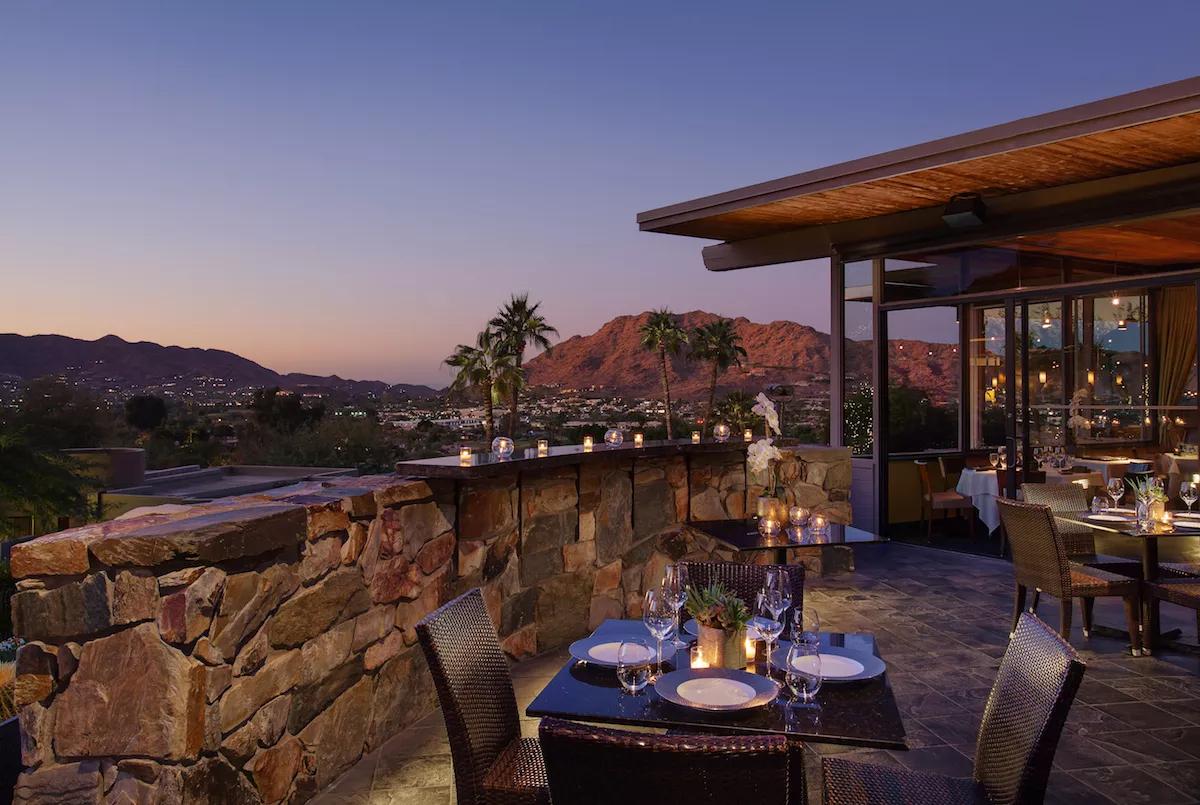 View at Elements restaurant.