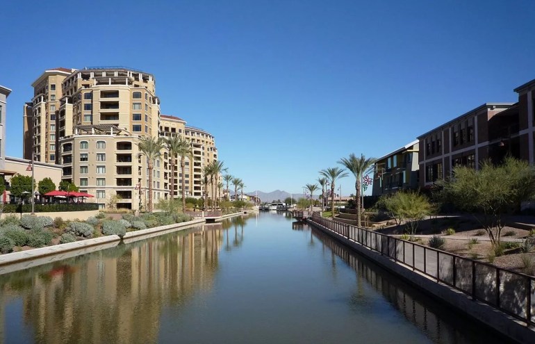 buildings along a canal