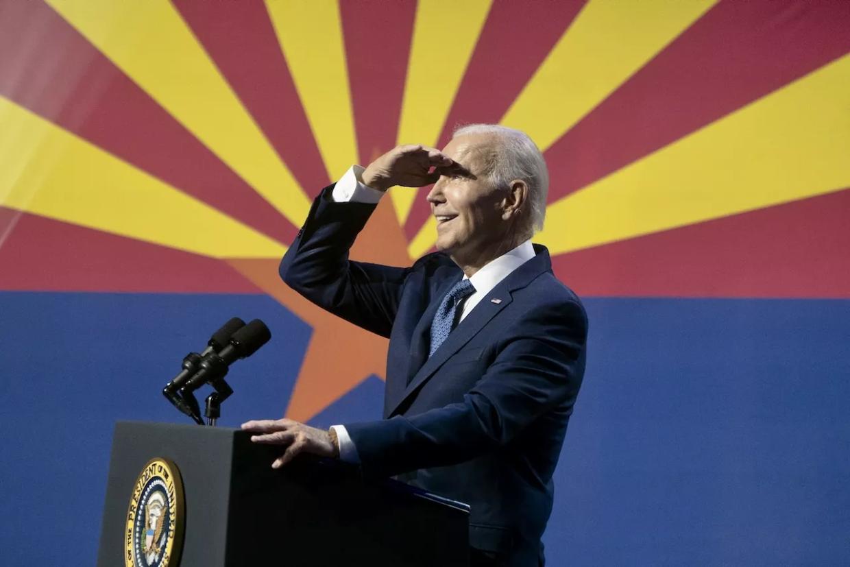 Biden honors McCain, denounces anti-democracy movement in Tempe visit